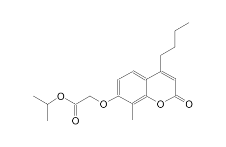 acetic acid, [(4-butyl-8-methyl-2-oxo-2H-1-benzopyran-7-yl)oxy]-, 1-methylethyl ester
