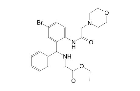 acetic acid, [[[5-bromo-2-[(4-morpholinylacetyl)amino]phenyl]phenylmethyl]amino]-, ethyl ester