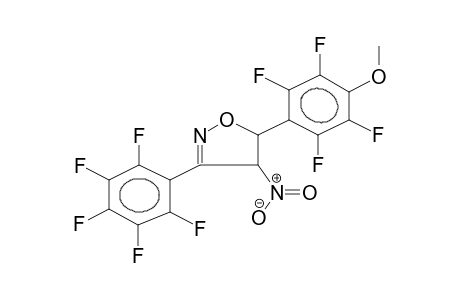 3-PENTAFLUOROPHENYL-4-NITRO-5-(4'-METHOXYTETRAFLUOROPHENYL)-2-ISOXAZOLINE