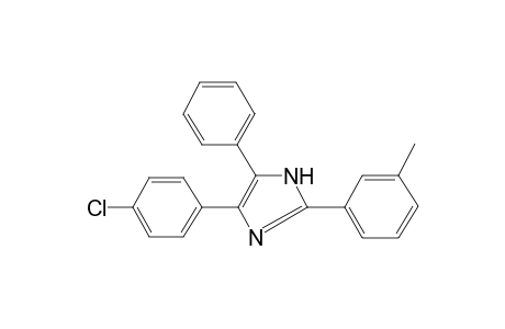 4-(4-Chlorophenyl)-2-(3-methylphenyl)-5-phenyl-1H-imidazole