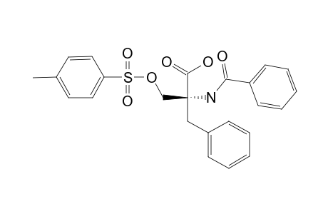 (S)-5-BENZOYLAMINO-2-BENZYL-3-TOSYLOXY-PROPANOIC-ACID