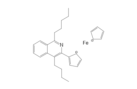 4-n-Butyl-3-ferrocenyl-1-n-pentylisoquinoline