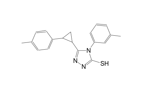 4-(3-methylphenyl)-5-[2-(4-methylphenyl)cyclopropyl]-4H-1,2,4-triazole-3-thiol