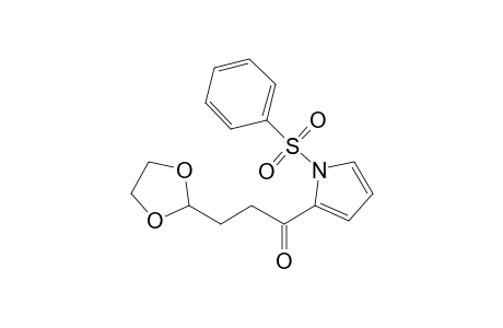 1-(1-besylpyrrol-2-yl)-3-(1,3-dioxolan-2-yl)propan-1-one