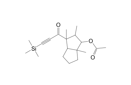 2-Propyn-1-one, 1-[3-(acetyloxy)octahydro-1,2,3a-trimethyl-1-pentalenyl]-3-(trimethylsilyl)-, (1.alpha.,2.alpha.,3.alpha.,3a.alph a.,6a.alpha.)-(.+-.)-