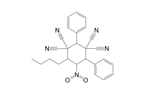 4-Butyl-2,6-diphenyl-5-nitrocyclohexane-1,1,3,3-tetracarboxanitrile