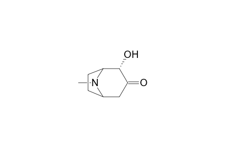 8-Azabicyclo[3.2.1]octan-3-one, 2-hydroxy-8-methyl-, endo-(.+-.)-