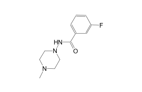 3-fluoro-N-(4-methyl-1-piperazinyl)benzamide