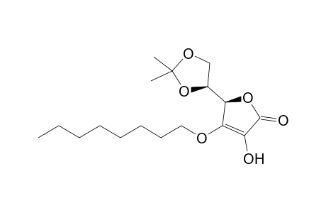 (2R)-2-[(4S)-2,2-dimethyl-1,3-dioxolan-4-yl]-3-octoxy-4-oxidanyl-2H-furan-5-one