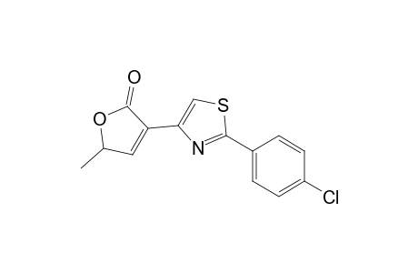 4-[2-(4-chlorophenyl)-1,3-thiazol-4-yl]-2-methyl-2H-furan-5-one