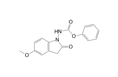 N-(2-keto-5-methoxy-indolin-1-yl)carbamic acid phenyl ester