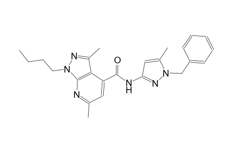 N-(1-benzyl-5-methyl-1H-pyrazol-3-yl)-1-butyl-3,6-dimethyl-1H-pyrazolo[3,4-b]pyridine-4-carboxamide