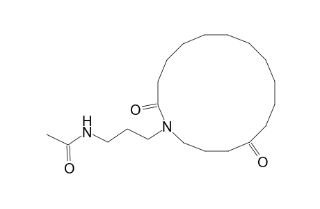 1-[3'-(Acetylamino)propyl]-1-azacyclohexadecane-2,13-dione