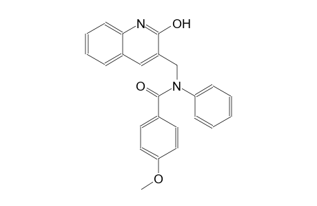 N-[(2-hydroxy-3-quinolinyl)methyl]-4-methoxy-N-phenylbenzamide