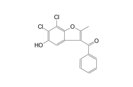 (6,7-dichloro-5-hydroxy-2-methyl-1-benzofuran-3-yl)(phenyl)methanone