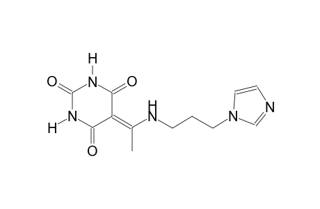 5-(1-{[3-(1H-imidazol-1-yl)propyl]amino}ethylidene)-2,4,6(1H,3H,5H)-pyrimidinetrione