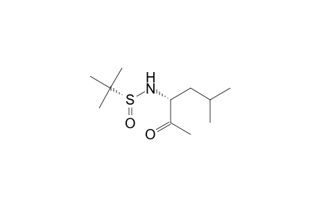 (R,RS)-N-(tert-Butylsulfinyl)-3-amino-5-methylhexan-2-one