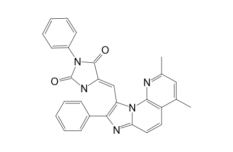 (Z)-5-[(6,8-DIMETHYL-2-PHENYL-IMIDAZO-[1,2-A]-[1,8]-NAPHTHYRIDIN-1-YL)-METHYLIDENE]-3-PHENYLIMIDAZOLIDINE-2,6-DIONE