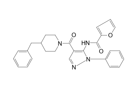 N-{4-[(4-benzylpiperidin-1-yl)carbonyl]-1-phenyl-1H-pyrazol-5-yl}furan-2-carboxamide