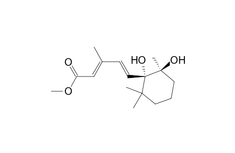 2,4-Pentadienoic acid, 5-(1,2-dihydroxy-2,6,6-trimethylcyclohexyl)-3-methyl-, methyl ester, [1S-[1.alpha.,1(2E,4E),2.beta.]]-