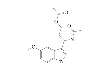 1-ACETYL-3-ACETAMIDE-3-(5-METHOXY-1H-3-INDOLYL)-1-PROPANOL