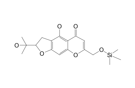 (S)-4-Hydroxy-2-(2-hydroxypropan-2-yl)-7-(((trimethylsilyl)oxy)methyl)-2,3-dihydro-5H-furo[3,2-G]chromen-5-one