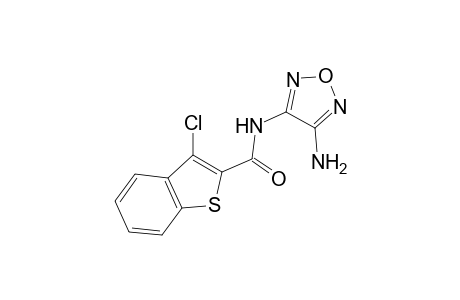 Benzothiophene-2-carboxamide, 3-chloro-N-(4-amino-3-furazanyl)-