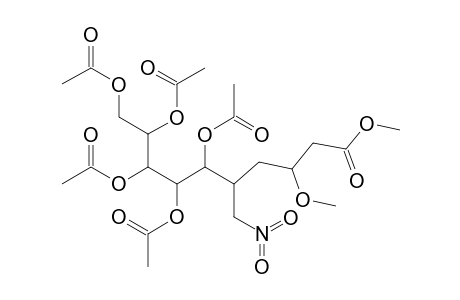 METHYL-(5S)-3-METHOXY-6-NITRO-5-(1',2',3',4',5'-PENTA-O-ACETYL-D-GALAKTO-PENTITOL-1'-YL)-HEXANOATE