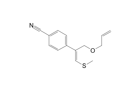 (Z)-2-(4-Cyanophenyl)-3-(methylthio)prop-2-en-1-yl allyl ether