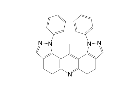 12-Methyl-1,11-diphenyl-4,5,7,8-tetrahydrobipyrazolo[3,4-a;4',3'-j]acridine
