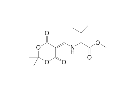 2-[(2,2-Dimethyl-4,6-dioxo-[1,3]dioxan-5-ylidenemethyl)-amino]-3,3-dimethyl-butyric acid methyl ester
