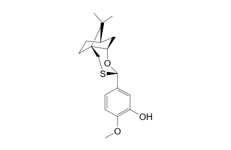 (2S,4aS,7R,8aS)-(-)-2-(3'-Hydroxy-4'-methoxyphenyl)-9,9-dimethyltetrahydro-5H-4a,7-methano-4H-1,3-benzoxathiane