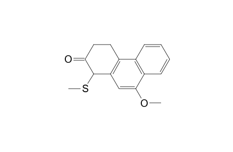 2(1H)-Phenanthrenone, 3,4-dihydro-9-methoxy-1-(methylthio)-