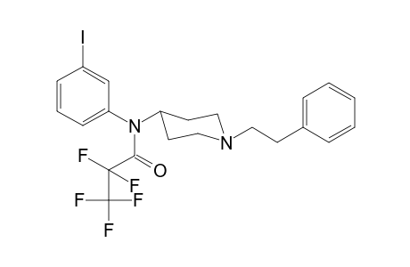 2,2,3,3,3-Pentafluoro-N-(3-iodophenyl)-N-[1-(2-phenylethyl)piperidin-4-yl]propanamide
