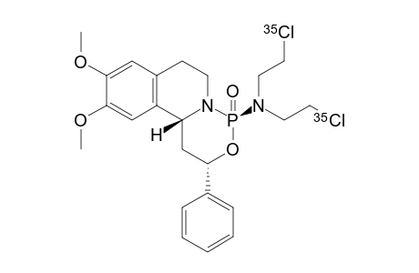 (2S,4R,11bR)-N,N-bis(2-(35Cl)chloranylethyl)-9,10-dimethoxy-4-oxo-2-phenyl-2,6,7,11b-tetrahydro-1H-[1,3,2]oxazaphosphinino[4,3-a]isoquinolin-4-amine