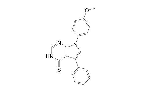 7-(4-Methoxyphenyl)-5-phenyl-7H-pyrrolo[2,3-d]pyrimidin-4(3H)-thione