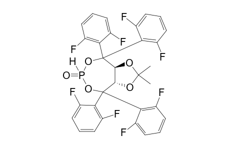 (1-R,7-R)-9,9-DIMETHYL-4-HYDRIDO-4-OXO-2,2,6,6-TETRA-(2,6-DIFLUOROPHENYL)-3,5,8,10-TETRAOXA-4-PHOSPHABICYCLO-[5.3.0]-DECANE