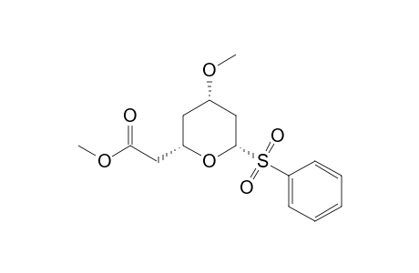 (2S,4S,6S)-(6-Benzenesulfonyl-4-methoxytetrahydropyran-2-yl)acetic acid methyl ester