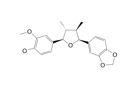 ODORATISOL-D;(7-R,8-R,7'-S,8'-R)-4-HYDROXY-3-METHOXY-3',4'-METHYLENEDIOXY-7,7'-EPOXYLIGNAN