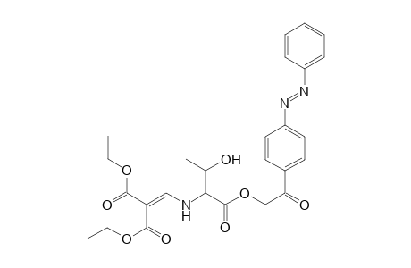 [4'-(Phenylazo)phenacyl] N-{[2,2-bis(ethoxycarbonyl)vinylamino](1"-hydroxyethyl)methyl}carboxylate