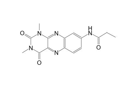propanamide, N-(1,2,3,4-tetrahydro-1,3-dimethyl-2,4-dioxobenzo[g]pteridin-8-yl)-
