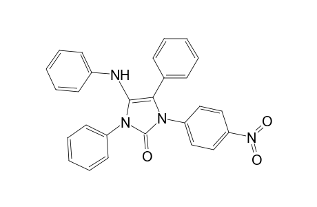 2H-Imidazol-2-one, 1,3-dihydro-1-(4-nitrophenyl)-3,5-diphenyl-4-(phenylamino)-