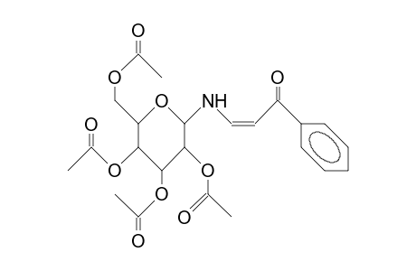 2,3,4,6-Tetra-O-acetyl-N-(<Z>-2-benzoyl-vinyl)-B -D-glucopyranosylamine