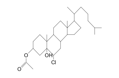 6b-Chloro-5a-cholestane-3b,5-diol 3-acetate