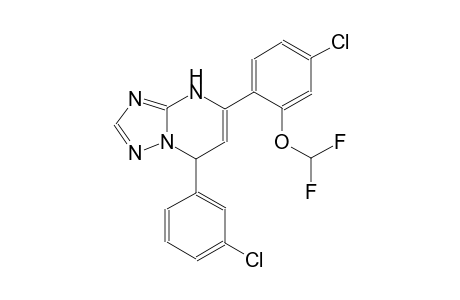 5-[4-chloro-2-(difluoromethoxy)phenyl]-7-(3-chlorophenyl)-4,7-dihydro[1,2,4]triazolo[1,5-a]pyrimidine