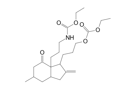 (1SR,3aSR,5RS,7aSR)-7a-[3-[(ethoxycarbonyl)amino]propyl]octahydro-1-[3-(ethoxycarbonyl)oxy]propyl]-5-methyl-2-methylene-7-oxo-1H-indene