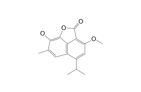2-HYDROXY-5-ISOPROPYL-7-METHOXY-3-METHYL-8,1-NAPHTHALENE-CARBOLACTONE