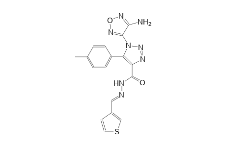 1-(4-amino-1,2,5-oxadiazol-3-yl)-5-(4-methylphenyl)-N'-[(E)-3-thienylmethylidene]-1H-1,2,3-triazole-4-carbohydrazide