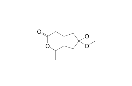 2-Methyl-8,8-dimethoxy-3-oxabicyclo[4.3.0]nonan-4-one
