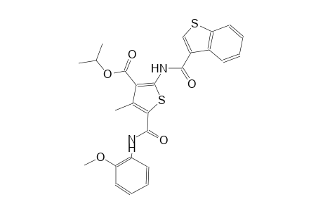 isopropyl 2-[(1-benzothien-3-ylcarbonyl)amino]-5-[(2-methoxyanilino)carbonyl]-4-methyl-3-thiophenecarboxylate